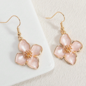 Pink Dangle Earing